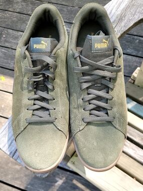 Puma Suede Olive Green Sneakers